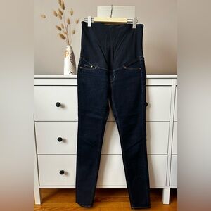 H&M Maternity jeans (black and blue)